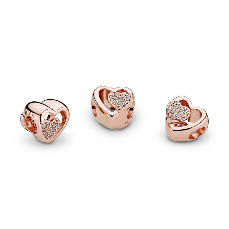 Pandora Rose™ Joined Together Charm Ireland - Pandora Rose/Cubic Zirconia - 934628ILM